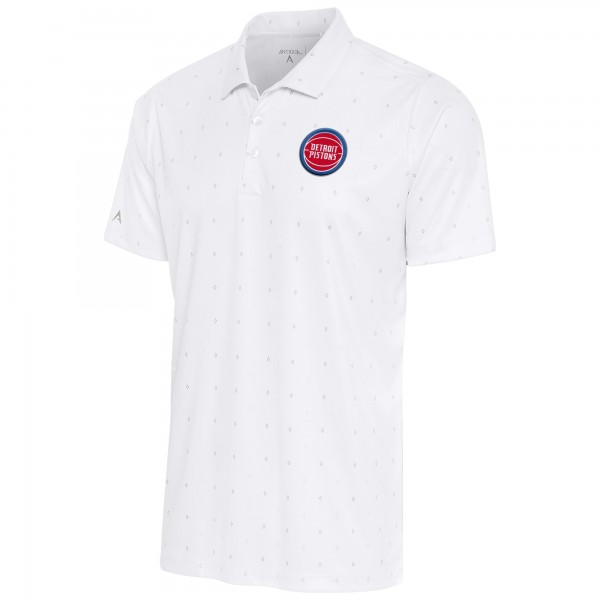 Поло Detroit Pistons Antigua 19th Hole - White/Gray