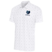Поло Memphis Grizzlies Antigua 19th Hole - White/Black