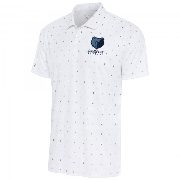 Поло Memphis Grizzlies Antigua 19th Hole - White/Navy