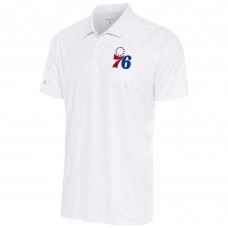 Поло Philadelphia 76ers Antigua 19th Hole - White/Gray