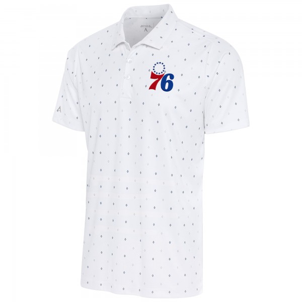 Поло Philadelphia 76ers Antigua 19th Hole - White/Navy
