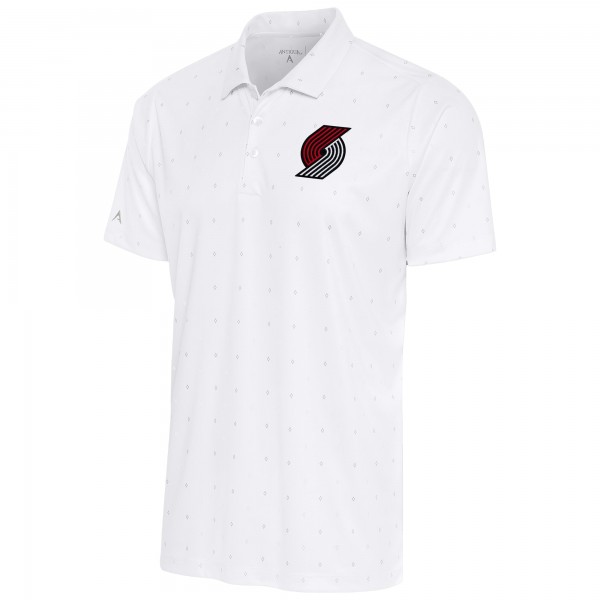 Поло Portland Trail Blazers Antigua 19th Hole - White/Gray