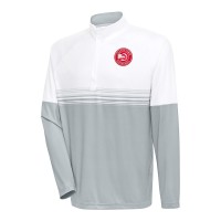 Кофта на короткой молнии Atlanta Hawks Antigua Bender - White/Gray