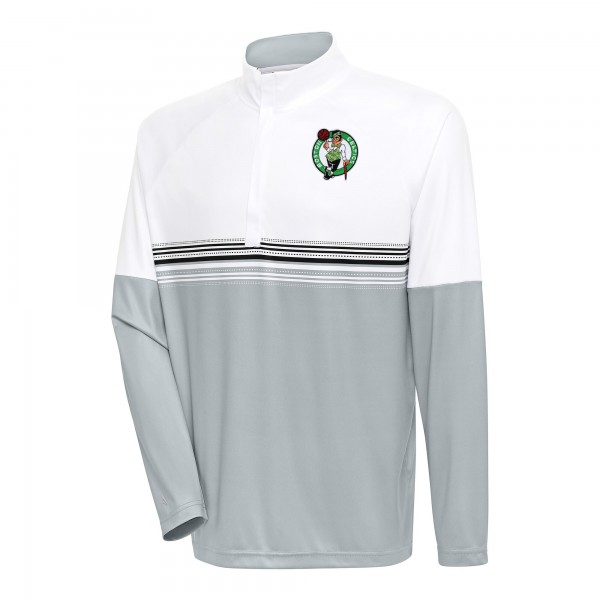 Кофта на короткой молнии Boston Celtics Antigua Bender - White/Black