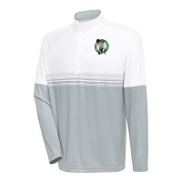 Кофта на короткой молнии Boston Celtics Antigua Bender - White/Silver