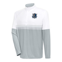 Кофта на короткой молнии Dallas Mavericks Antigua Bender - White/Gray