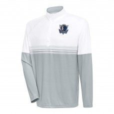 Кофта на короткой молнии Dallas Mavericks Antigua Bender - White/Gray