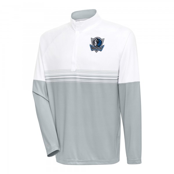 Кофта на короткой молнии Dallas Mavericks Antigua Bender - White/Gray