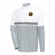 Кофта на короткой молнии Denver Nuggets Antigua Bender - White/Black