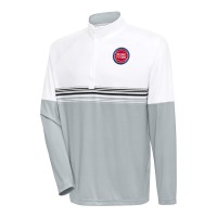 Кофта на короткой молнии Detroit Pistons Antigua Bender - White/Black