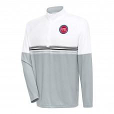 Кофта на короткой молнии Detroit Pistons Antigua Bender - White/Black