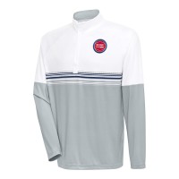 Кофта на короткой молнии Detroit Pistons Antigua Bender - White/Navy