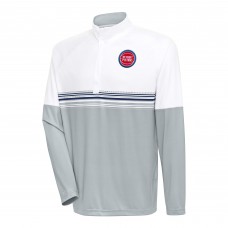 Кофта на короткой молнии Detroit Pistons Antigua Bender - White/Navy