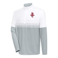 Кофта на короткой молнии Houston Rockets Antigua Bender - White/Silver