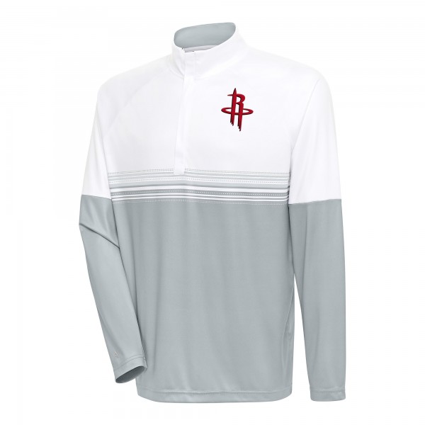 Кофта на короткой молнии Houston Rockets Antigua Bender - White/Silver