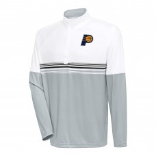 Кофта на короткой молнии Indiana Pacers Antigua Bender - White/Black