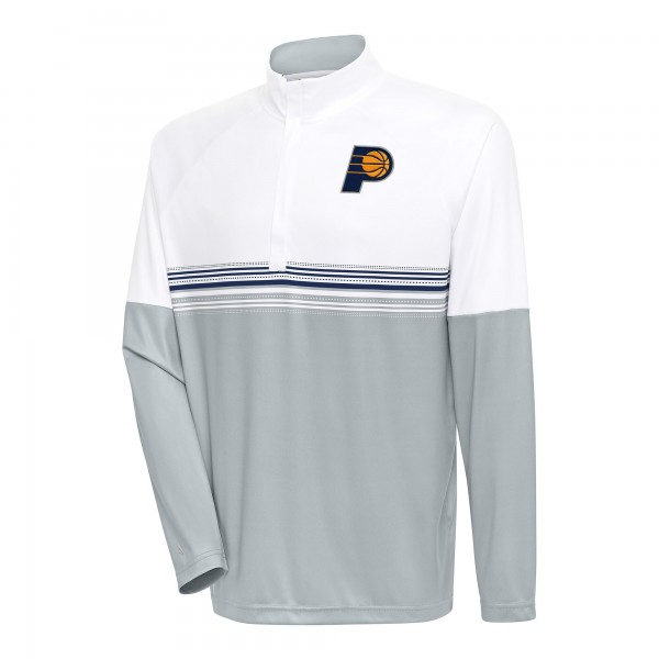 Кофта на короткой молнии Indiana Pacers Antigua Bender - White/Navy