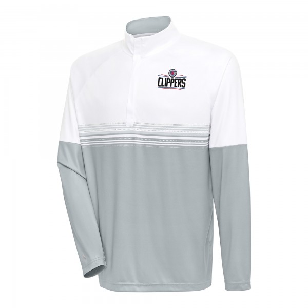 Кофта на короткой молнии LA Clippers Antigua Bender - White/Gray