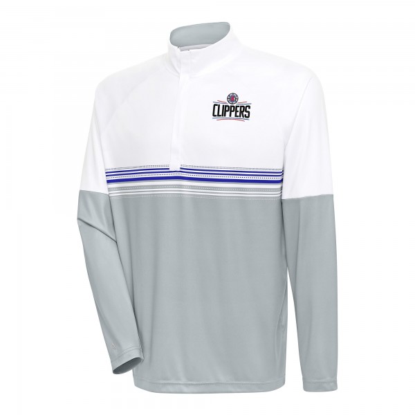 Кофта на короткой молнии LA Clippers Antigua Bender - White/Royal