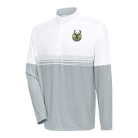 Кофта на короткой молнии Milwaukee Bucks Antigua Bender - White/Gray