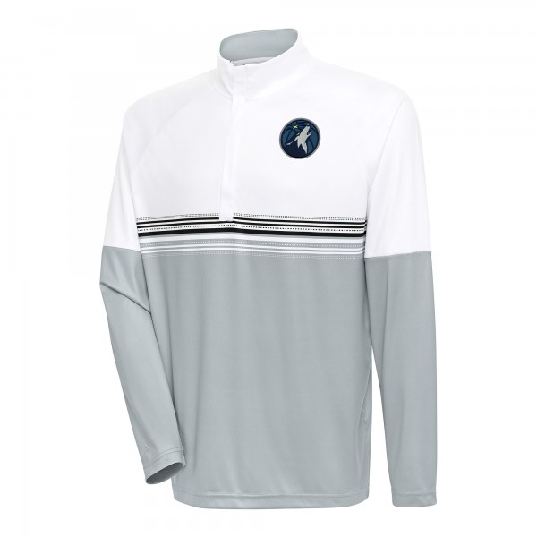Кофта на короткой молнии Minnesota Timberwolves Antigua Bender - White/Black