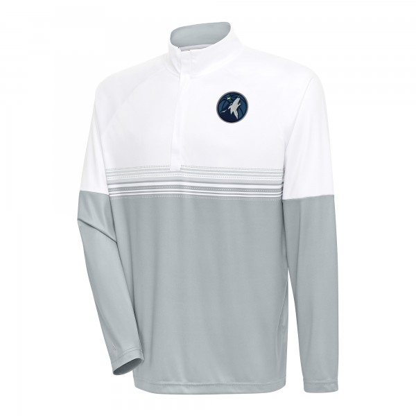Кофта на короткой молнии Minnesota Timberwolves Antigua Bender - White/Gray