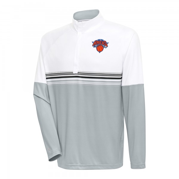 Кофта на короткой молнии New York Knicks Antigua Bender - White/Black