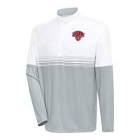 Кофта на короткой молнии New York Knicks Antigua Bender - White/Silver