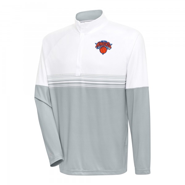 Кофта на короткой молнии New York Knicks Antigua Bender - White/Silver
