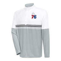 Кофта на короткой молнии Philadelphia 76ers Antigua Bender - White/Black