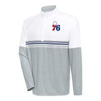 Кофта на короткой молнии Philadelphia 76ers Antigua Bender - White/Navy