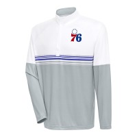 Кофта на короткой молнии Philadelphia 76ers Antigua Bender - White/Royal