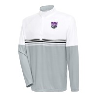 Кофта на короткой молнии Sacramento Kings Antigua Bender - White/Black