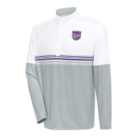 Кофта на короткой молнии Sacramento Kings Antigua Bender - White/Purple