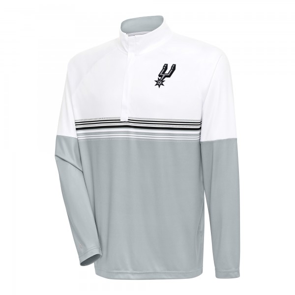 Кофта на короткой молнии San Antonio Spurs Antigua Bender - White/Black