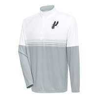 Кофта на короткой молнии San Antonio Spurs Antigua Bender - White/Silver