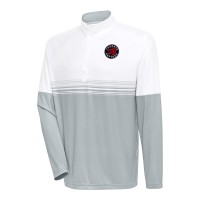 Кофта на короткой молнии Toronto Raptors Antigua Bender - White/Silver