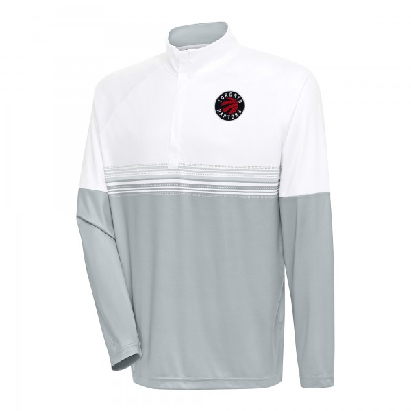 Кофта на короткой молнии Toronto Raptors Antigua Bender - White/Silver