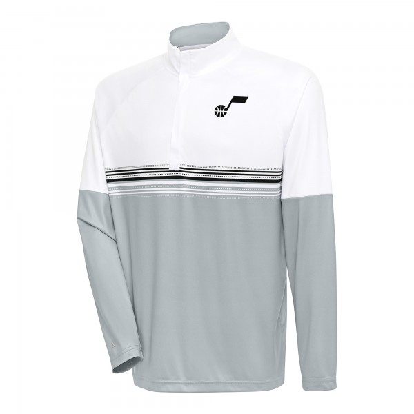 Кофта на короткой молнии Utah Jazz Antigua Bender - White/Black