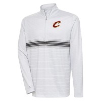 Кофта на короткой молнии Cleveland Cavaliers Antigua Bullseye - Heather Gray/Black