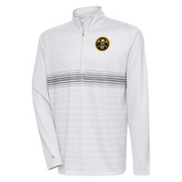 Кофта на короткой молнии Denver Nuggets Antigua Bullseye - Heather Gray/Steel