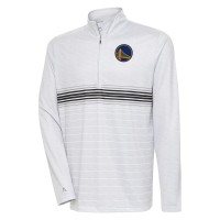 Кофта на короткой молнии Golden State Warriors Antigua Bullseye - Heather Gray/Black
