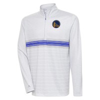 Кофта на короткой молнии Golden State Warriors Antigua Bullseye - Heather Gray/Royal