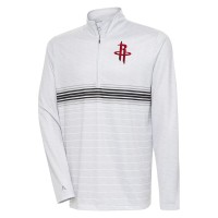 Кофта на короткой молнии Houston Rockets Antigua Bullseye - Heather Gray/Black