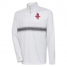 Кофта на короткой молнии Houston Rockets Antigua Bullseye - Heather Gray/Black