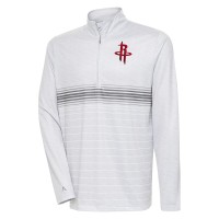 Кофта на короткой молнии Houston Rockets Antigua Bullseye - Heather Gray/Silver