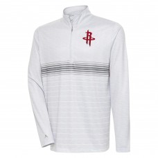 Кофта на короткой молнии Houston Rockets Antigua Bullseye - Heather Gray/Silver