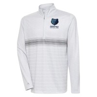 Кофта на короткой молнии Memphis Grizzlies Antigua Bullseye - Heather Gray/Steel