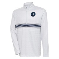 Кофта на короткой молнии Minnesota Timberwolves Antigua Bullseye - Heather Gray/Navy