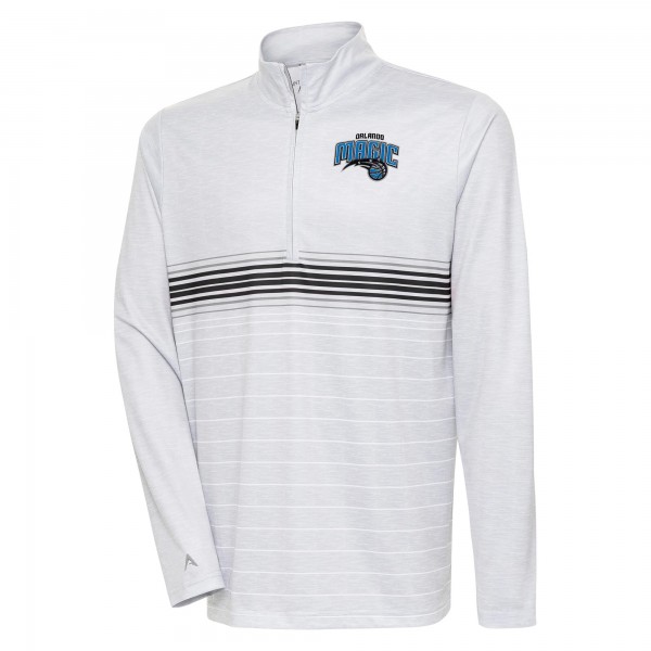 Кофта на короткой молнии Orlando Magic Antigua Bullseye - Heather Gray/Black